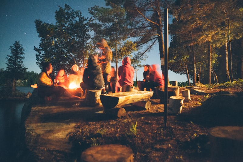 Tents pitched at Meadow Fields Campsite